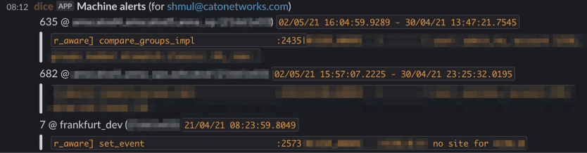 Personalized alerts straight from production environments