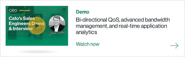 Bi-directional QoS, advanced bandwidth management, and real-time application analytics