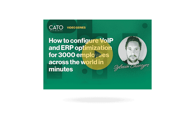 Cato Demo: How to configure VoIP and ERP optimization for 3000 employees across the world in minutes- Sylvain Chareyre