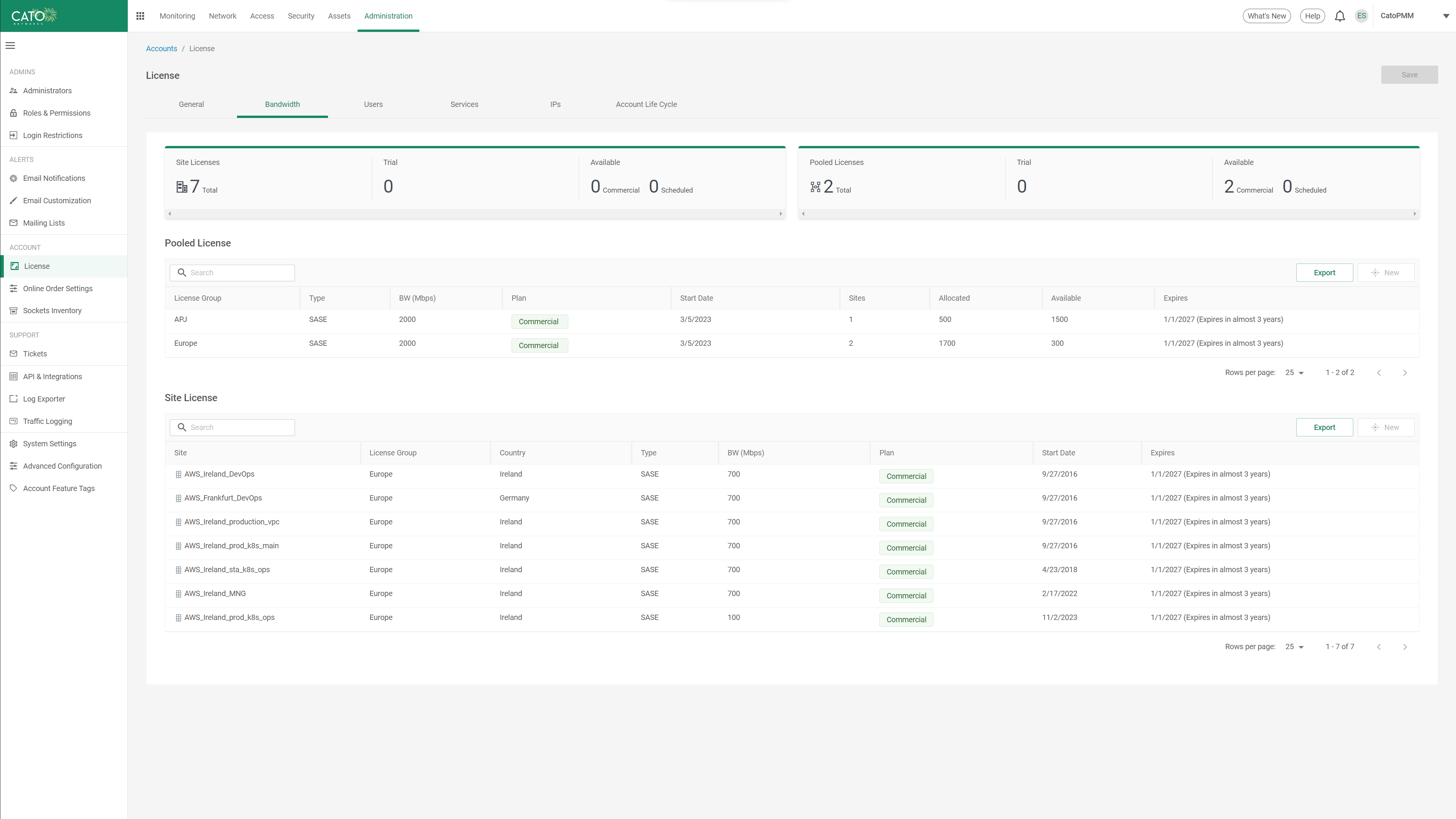 License and Inventory Management