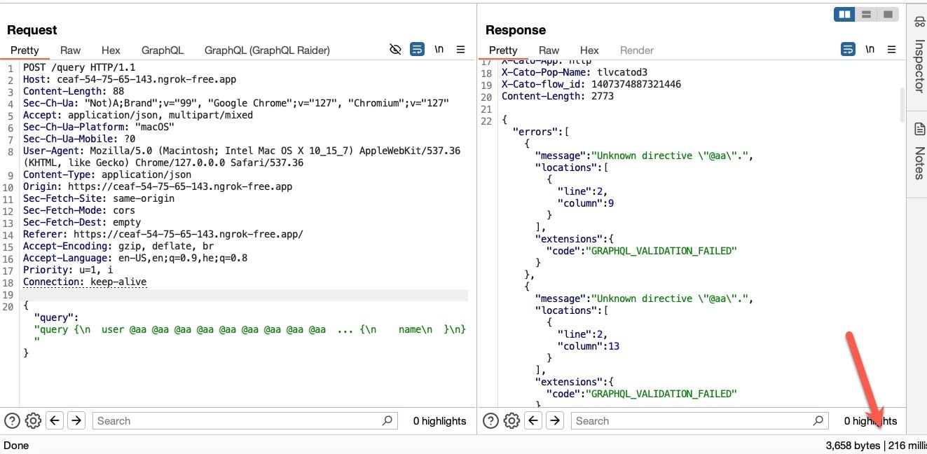 xample of simple GraphQL