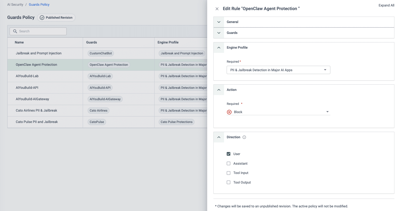 AI application policy